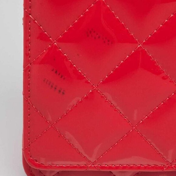Chanel Pink Quilted Patent Leather Classic WOC Clutch Bag - Picture 5 of 12